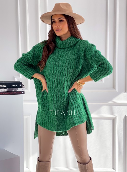 Sweter oversize Mella green