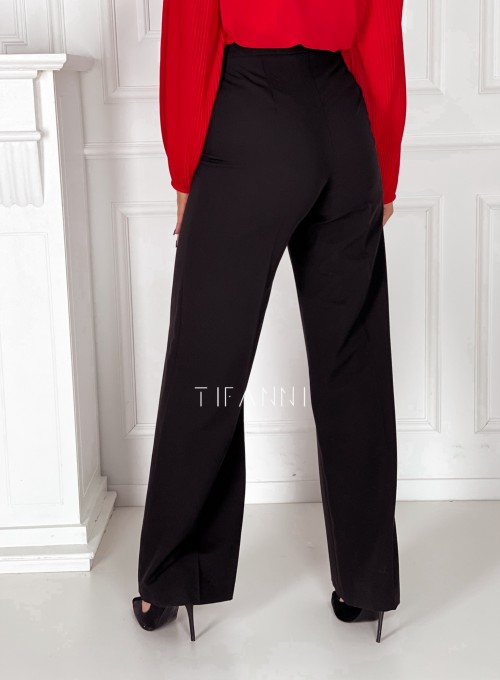 Eleganckie spodnie Salin czarne 2