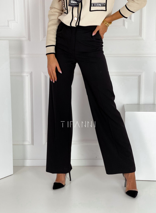 Eleganckie spodnie Salin czarne
