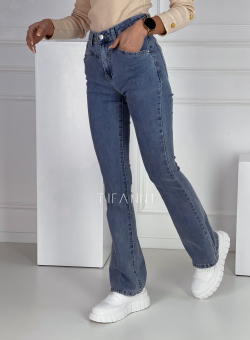 Spodnie jeansowe Daro dzwony 3
