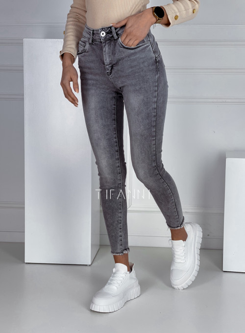 Spodnie jeansowe Conti szare 1