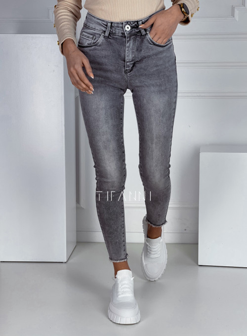 Spodnie jeansowe Conti szare 4