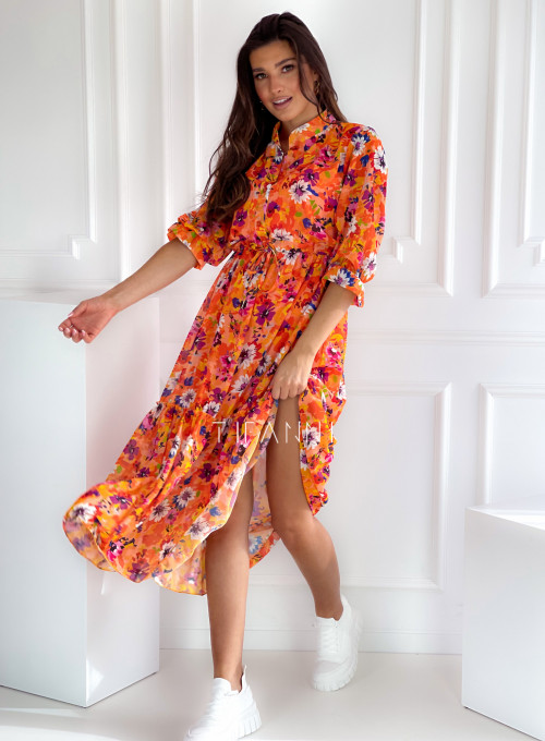 Sukienka midi Emily orange 5