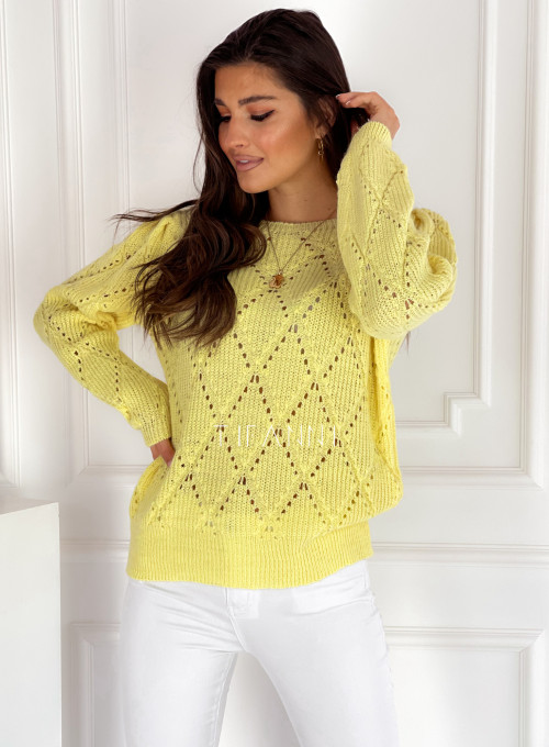 Sweter Vera Żółty 3