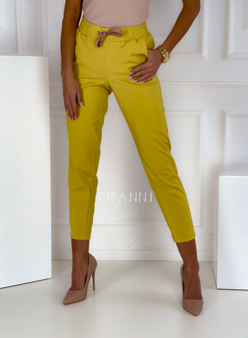 spodnie-lavia yellow
