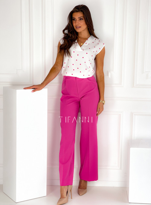 Eleganckie spodnie Salin light pink 1
