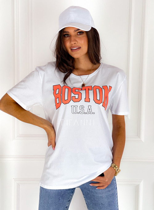 T-shirt Boston White