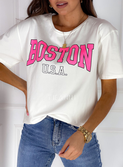 T-shirt Boston White II 1