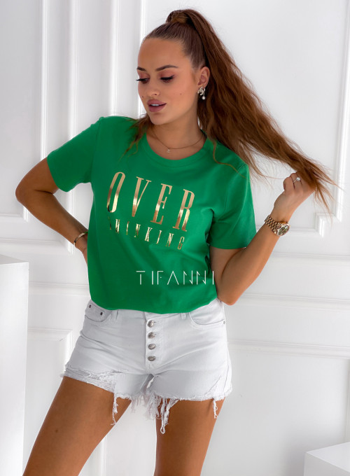 T-shirt Over zielony