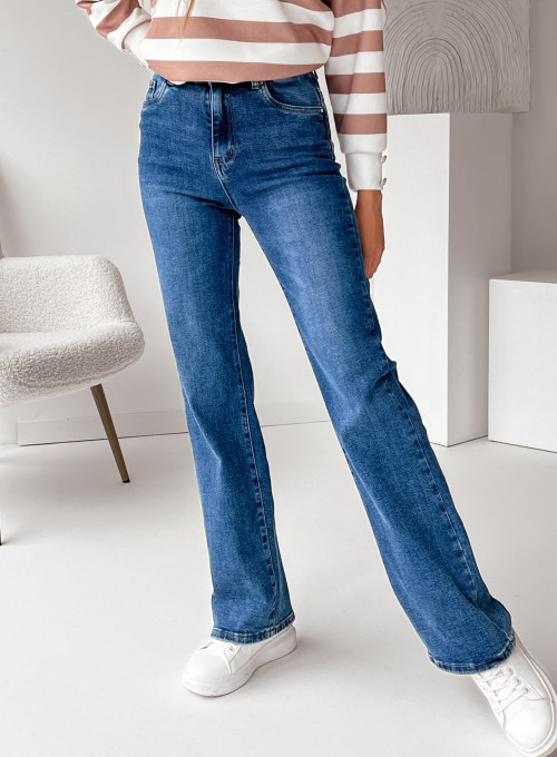 Spodnie jeansowe Secret proste nogawki