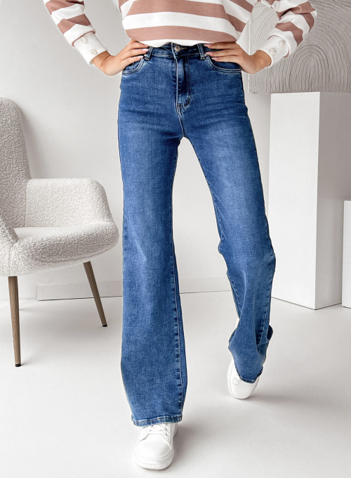 Spodnie jeansowe Secret proste nogawki 1