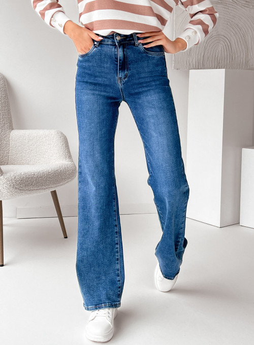 Spodnie jeansowe Secret proste nogawki 3