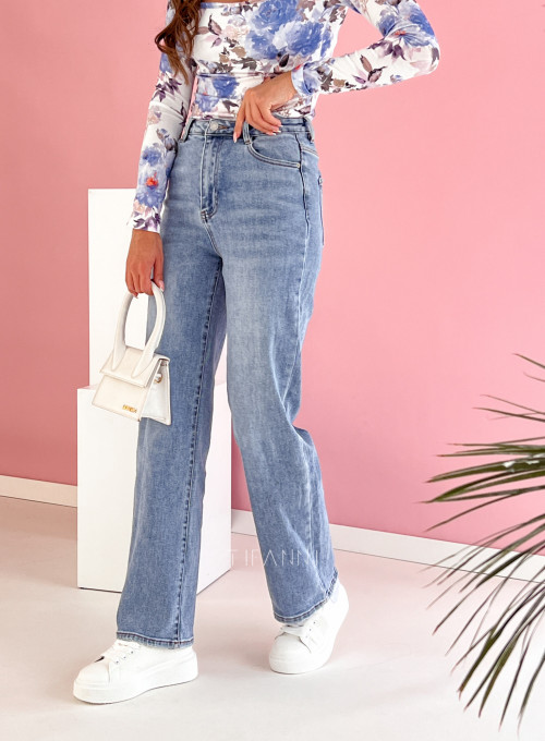 Spodnie jeansowe Laulia proste 2