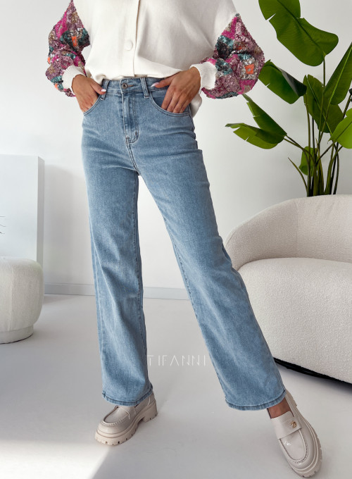 Spodnie jeansowe Daysie proste nogawki
