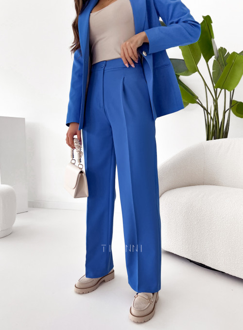 Spodnie Glamour proste niebieskie 2