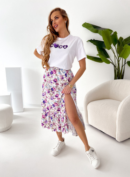 T-shirt CoCo white&purple 7