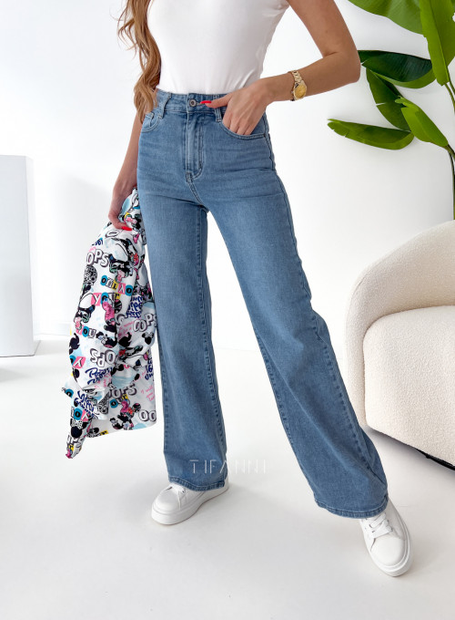 Spodnie jeansowe Hello Miss proste nogawki 8