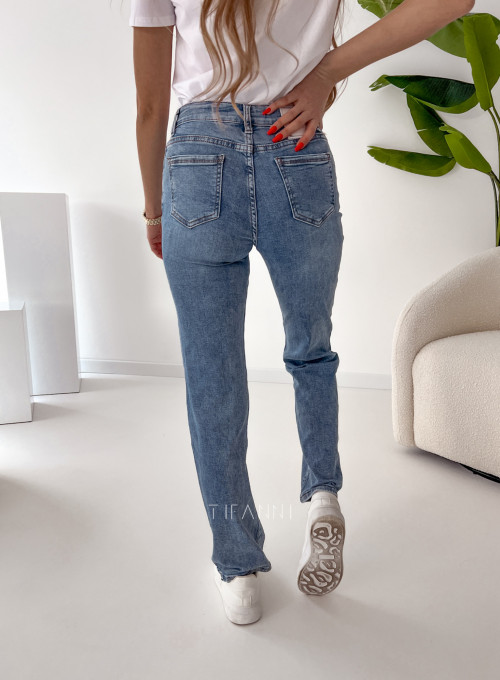 Spodnie jeansowe Cudi proste nogawki 1