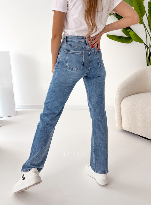 Spodnie jeansowe Cudi proste nogawki 4