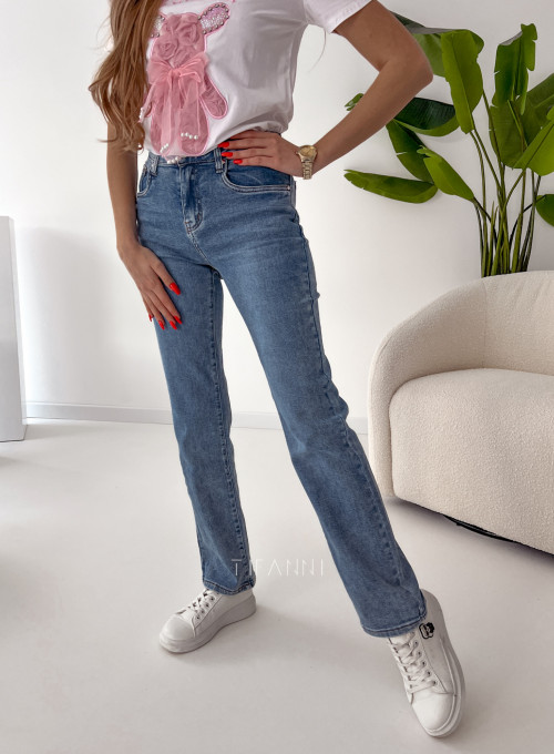 Spodnie jeansowe Cudi proste nogawki 5