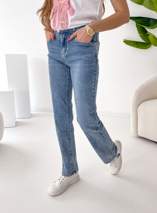 Spodnie jeansowe Cudi proste nogawki 7