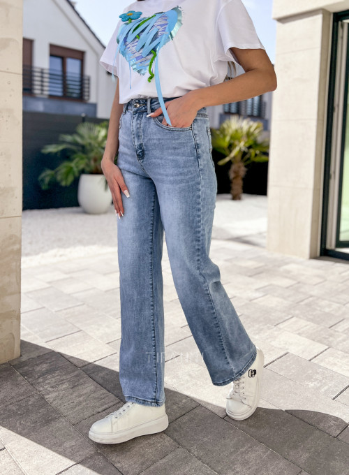 Spodnie jeansowe Sara New proste 2
