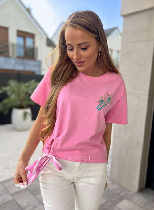 T-shirt Palms różowy