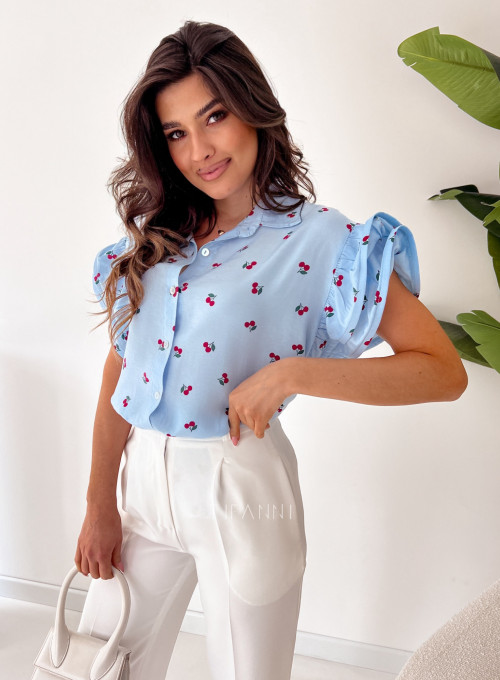 Bluzka cherry blue 1