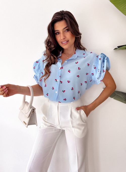 Bluzka cherry blue 2
