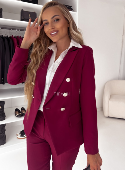 Marynarka Glamour bordo