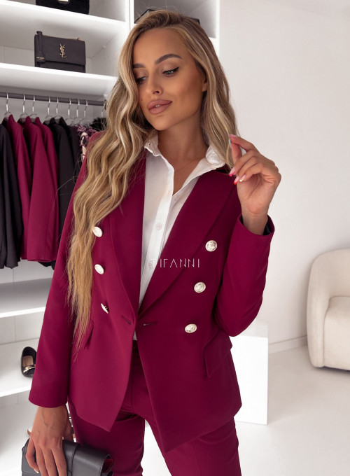 Marynarka Glamour bordo 2