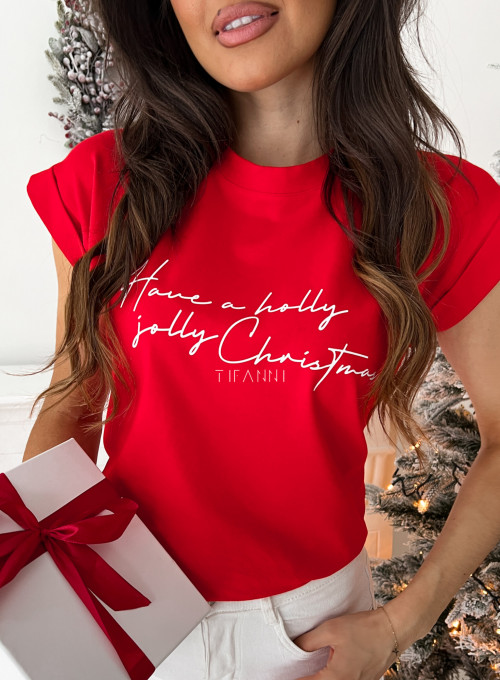 T-shirt christmas red 1