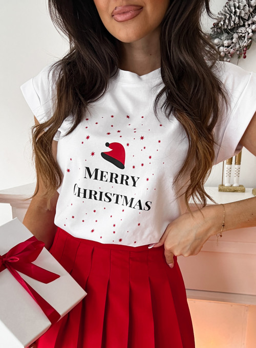 T-shirt Merry christmas white 1