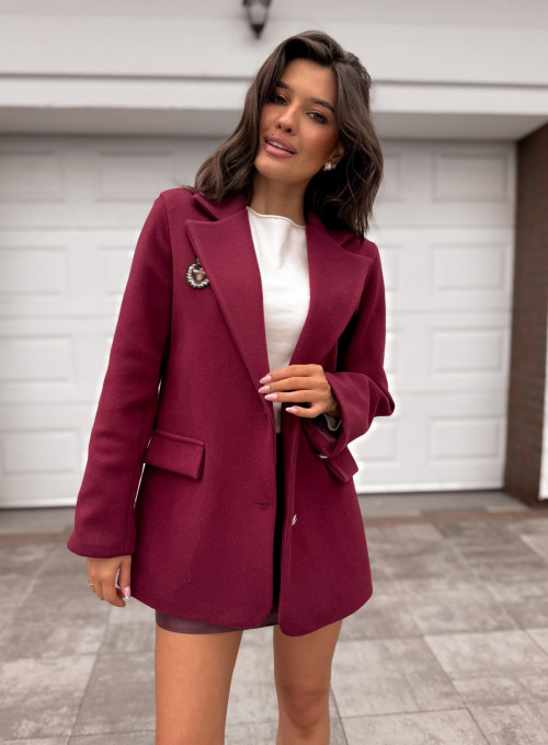 Marynarka bordowa Terranove 6