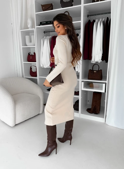 Sukienka Calben jasny beż 3