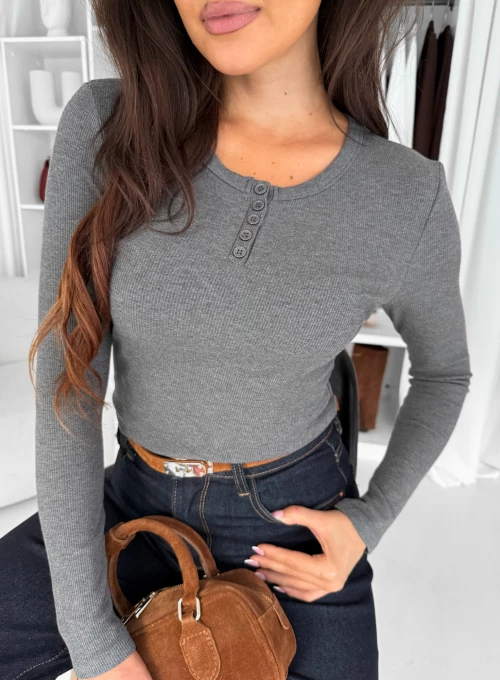 Bluzka swetrowa Santos Basic popiel 1