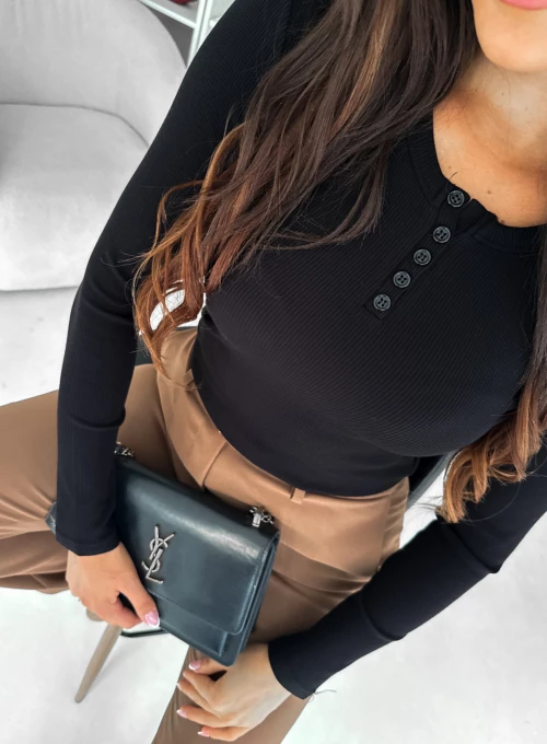 Bluzka swetrowa Santos Basic czarna 3