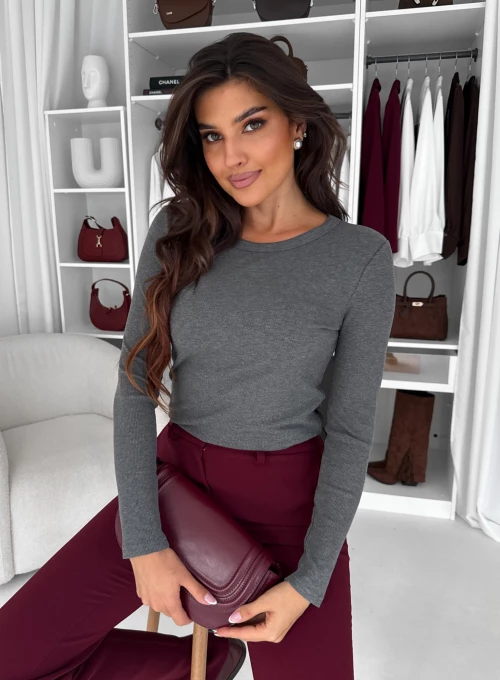 Bluzka swetrowa Rabi Basic popiel 2