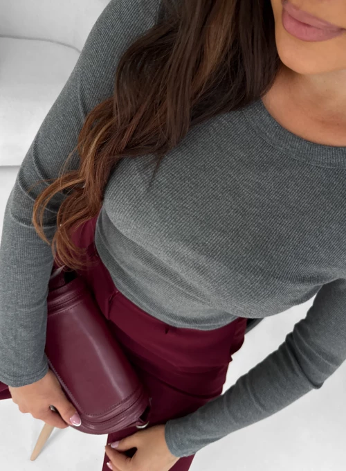 Bluzka swetrowa Rabi Basic popiel 3