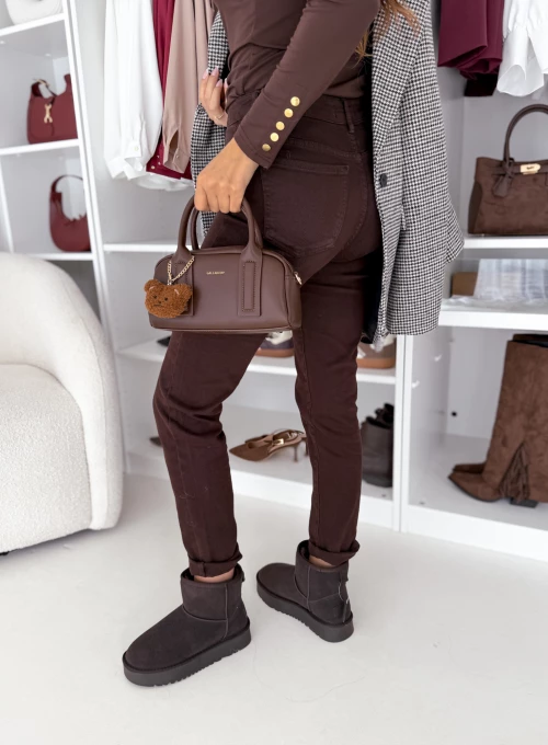 Spodnie jeansowe czekoladowe Jane 4