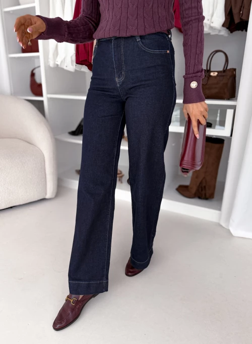 Spodnie jeansowe z prostą nogawką Moon Girl 1