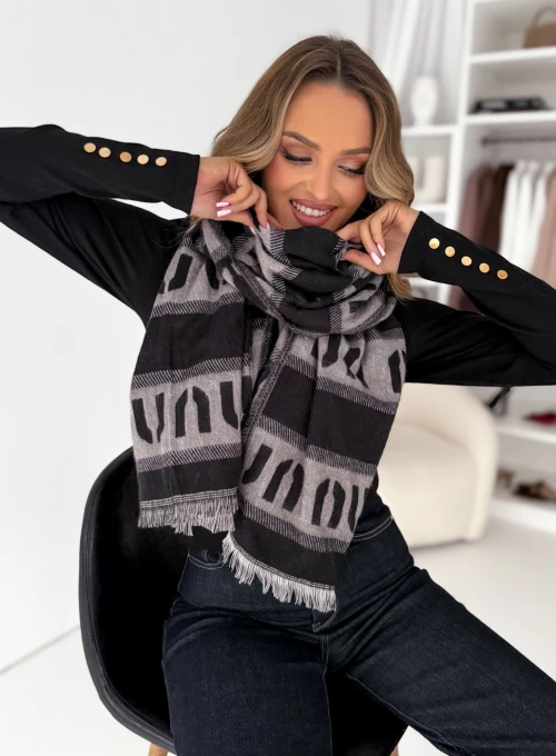 Szal UUU gray & black 3