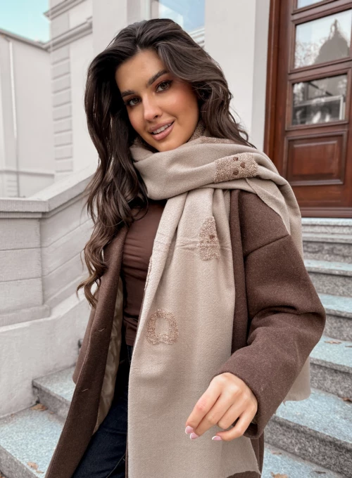 Szal Teddy TAUPE