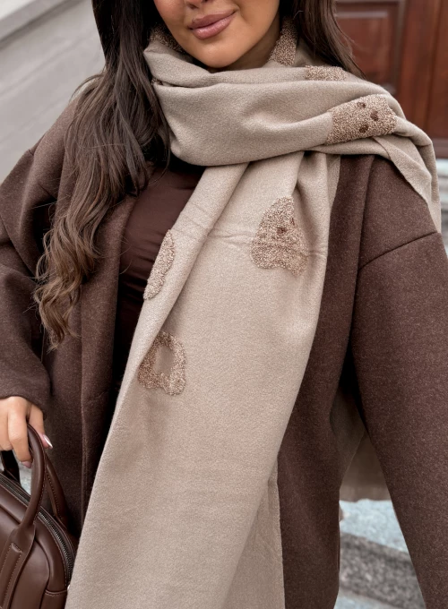 Szal Teddy TAUPE 1