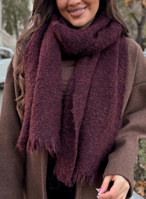 Szal Lione ciemny burgund 1