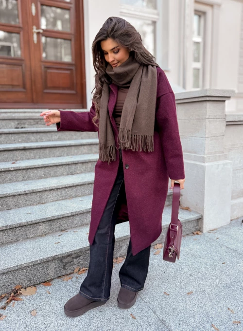 Szal Noelle czekoladowy 4