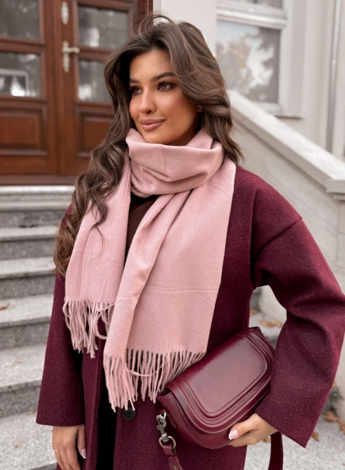 Szal Noelle brudny róż 3