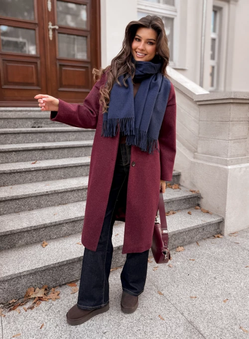 Szal Noelle granatowy 4