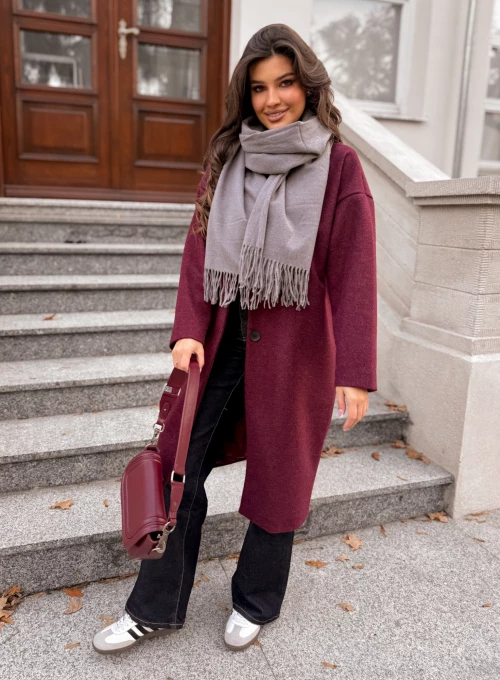 Szal Noelle popiel 4