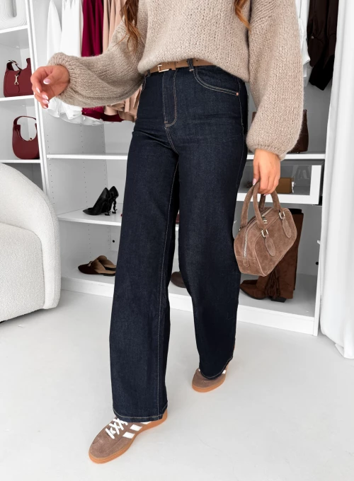 Spodnie jeansowe proste Lotty Dark 1